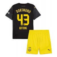 Borussia Dortmund Jamie Bynoe-Gittens #43 Vieras Peliasu Lasten 2024-25 Lyhythihainen (+ Lyhyet housut)